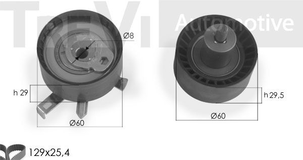 TREVI AUTOMOTIVE Hammashihnasarja KD1282